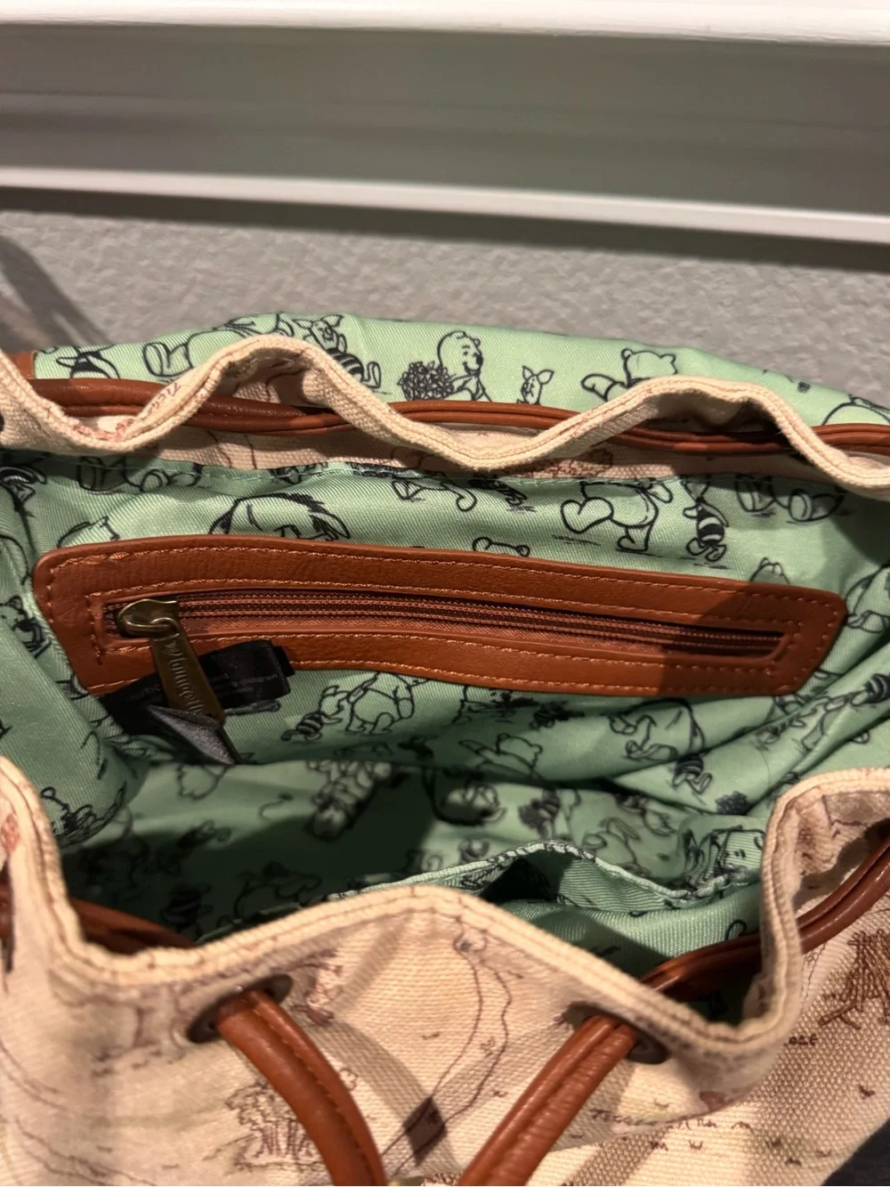 Loungefly Winnie the Pooh Hundred Acre Wood Maps Buckle Strapped Backpack